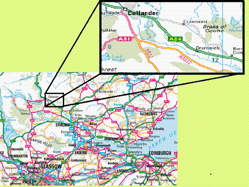  Auchleshie and Keltie Bridge Location Map