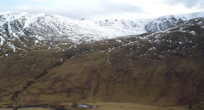 One of the corries in Glen Almond