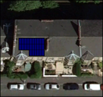 Location of solar panels