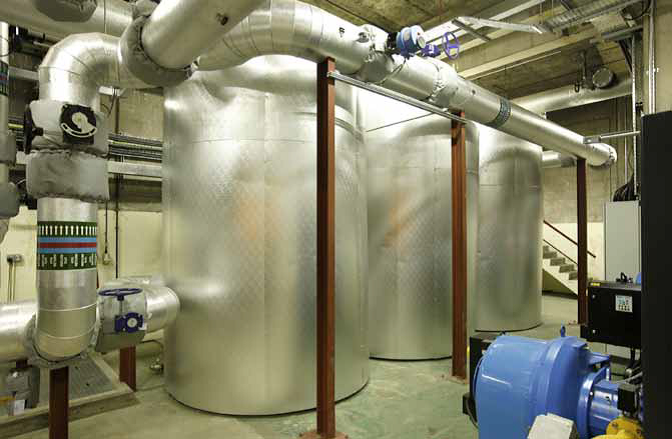 Thermal storage tanks (Newcastle City Council)