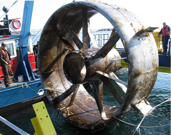 Fouling observed for tidal turbine after 6 months