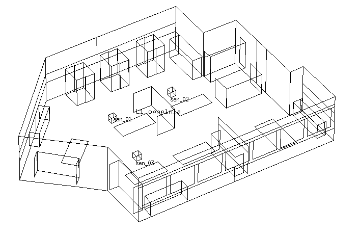 room with explicit internal surfaces