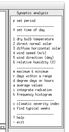 weather file list