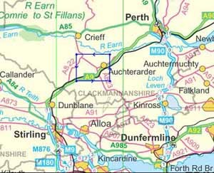 map: perth and Kinross area