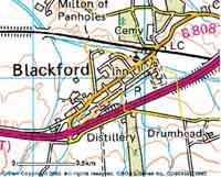 map:Blackford town limits