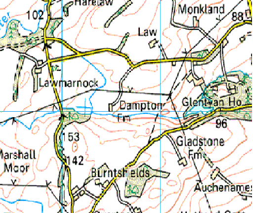  Zooming on Glentyan House Map