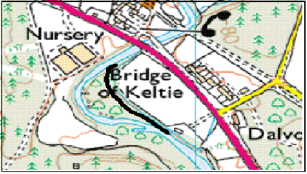 Zooming on Keltie Bridge