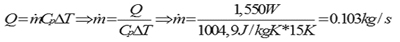 Air flow rate