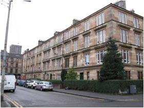 Typical 4 storey tenements in Dennistoun