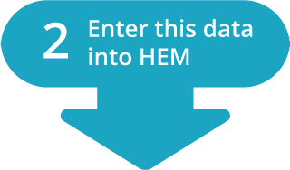 Enter this data into HEM