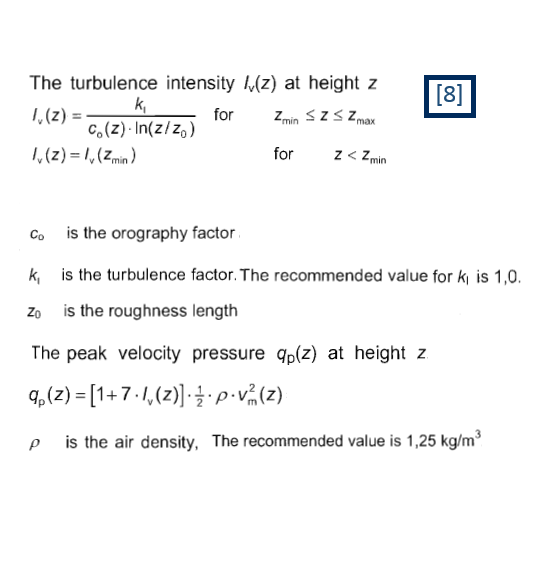 Calculation of wind force