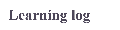 learning log
